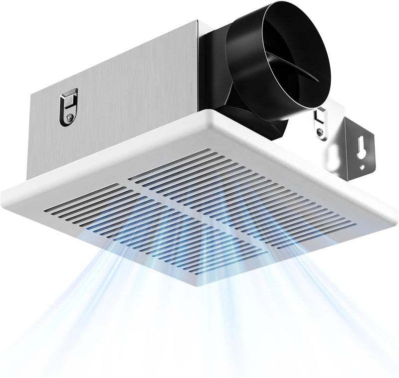 Amico Bathroom Exhaust Fan, 1.0 Sones, 80 CFM, Low Noise, Easy to Install, Ceiling Mounted Retrofit Ventilation Fans, No Attic Access Needed- UL Certified - Image 1